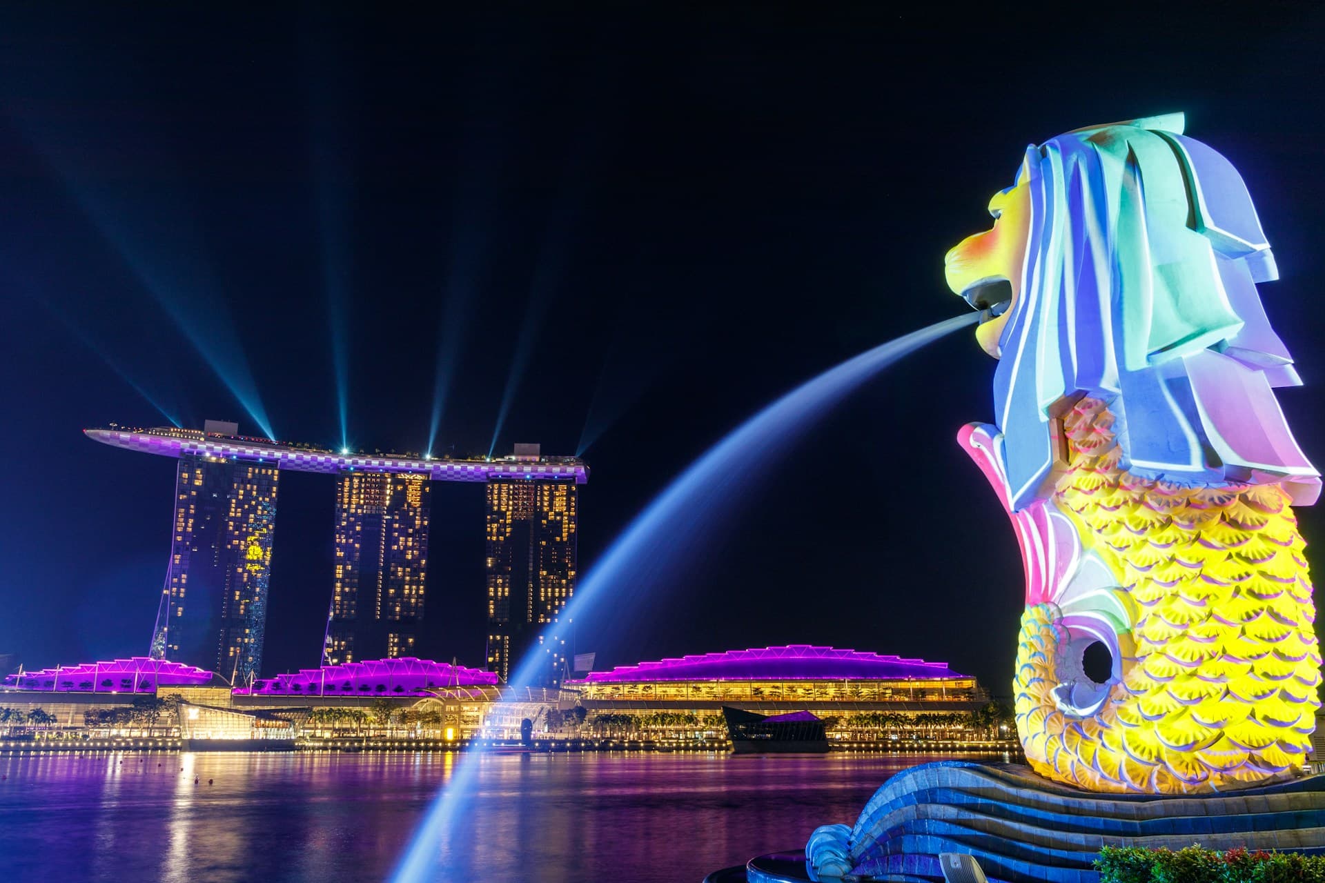 Landmarks in Marina Bay