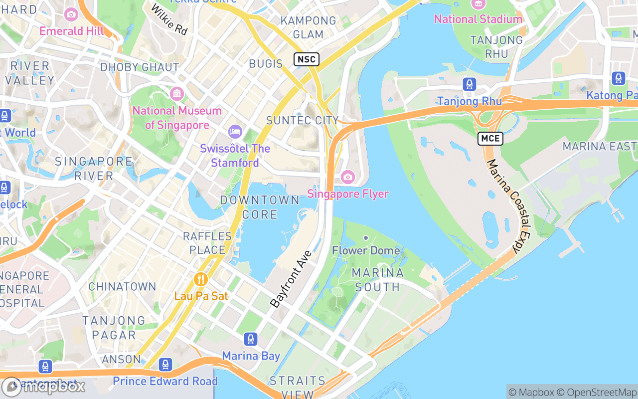 Map showing the location of Helix Bridge