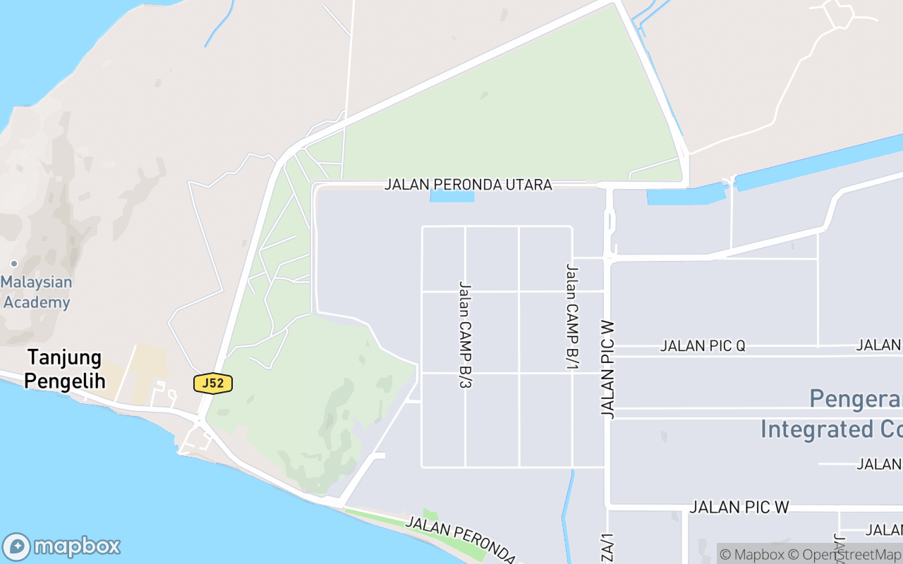 Map showing the location of Masjid Al Falah Petronas RAPID