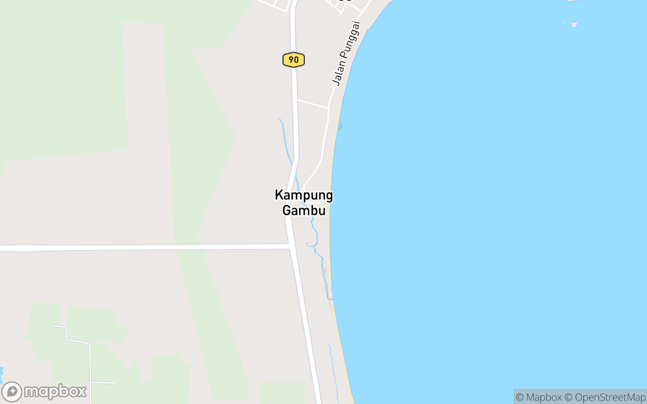 Map showing the location of Bayu Impian Campsite Punggai 