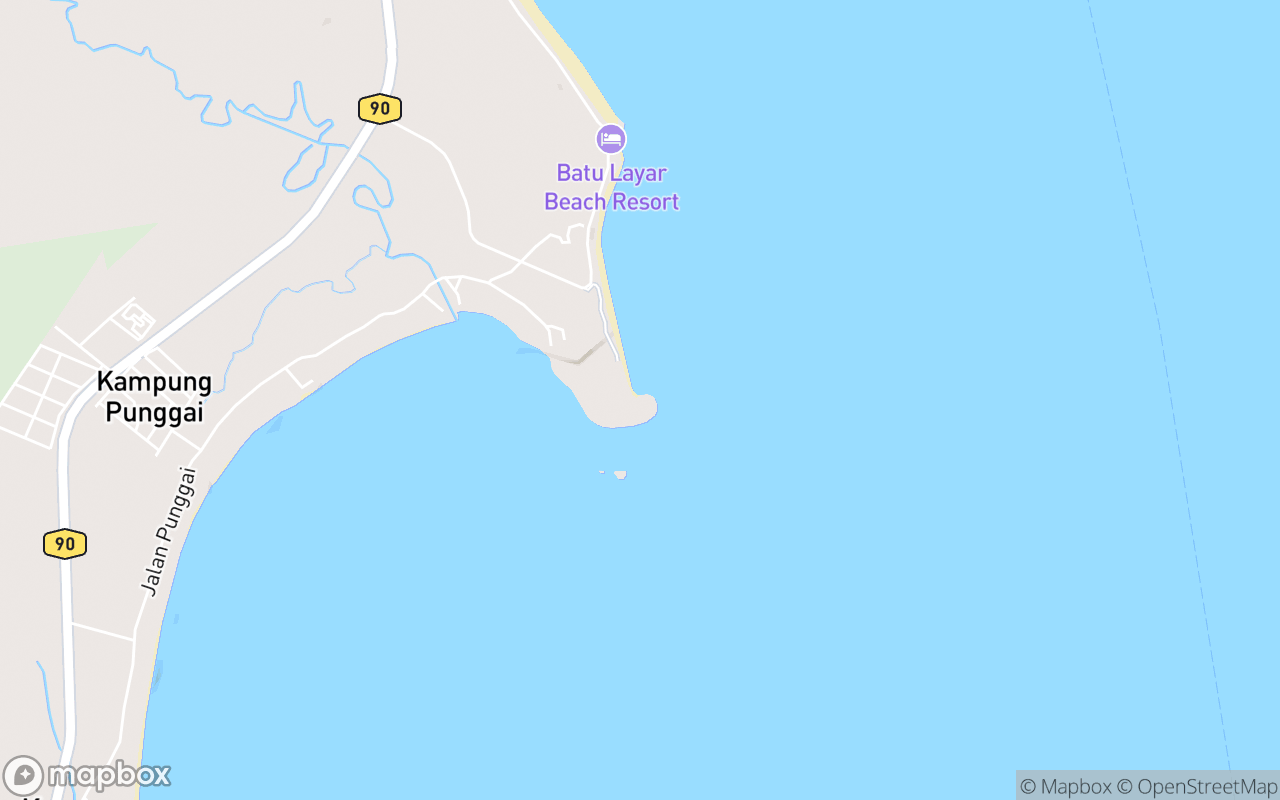 Map showing the location of Sunrise Camp Kg Punggai