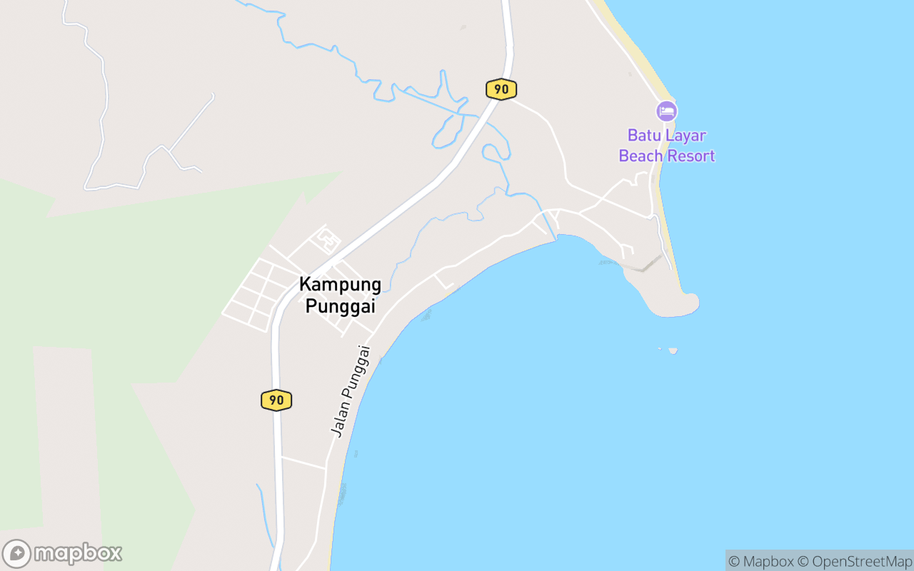 Map showing the location of D'Breeze Camp Punggai