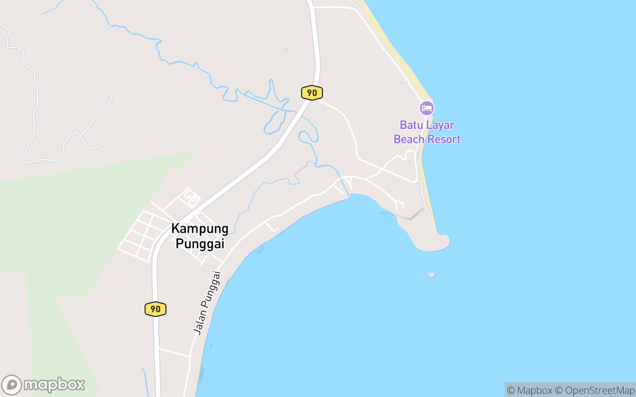 Map showing the location of Sri Mekar Campsite