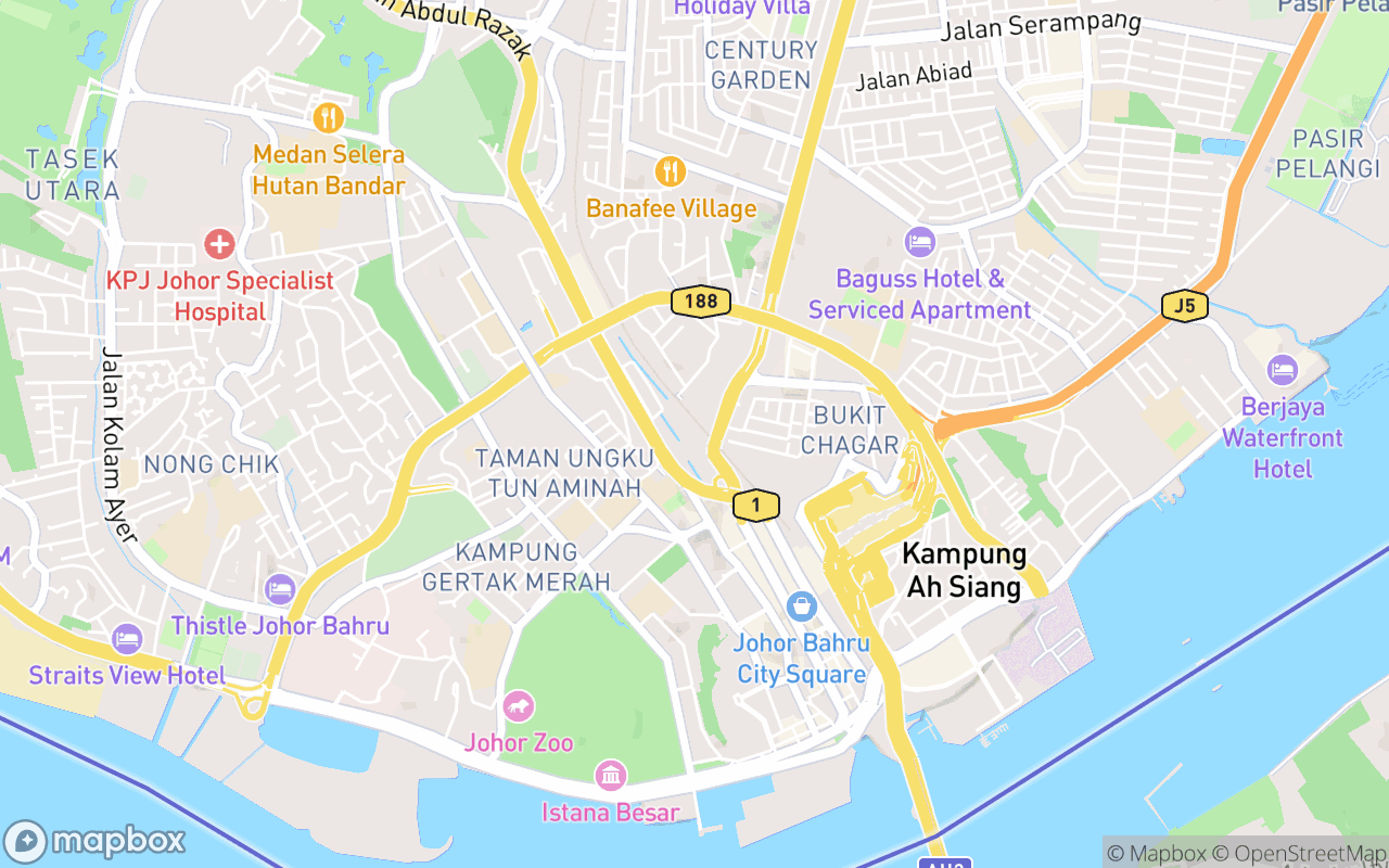 Map showing the location of Arulmigu Sri Rajakaliamman Glass Temple
