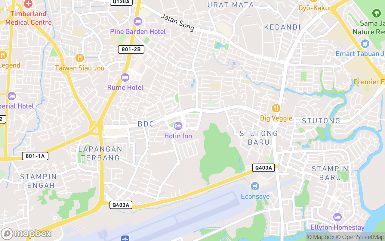 Map showing the location of Saradise hornbill mural