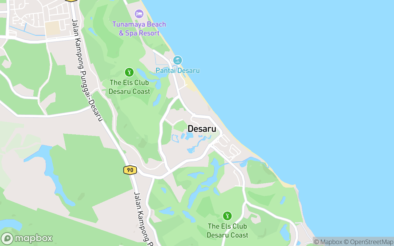 Map showing the location of Hard Rock Hotel Desaru Coast