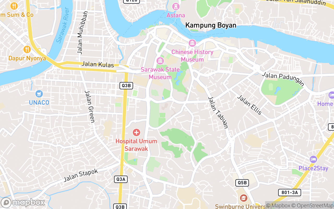Map showing the location of Planetarium Sultan Iskandar