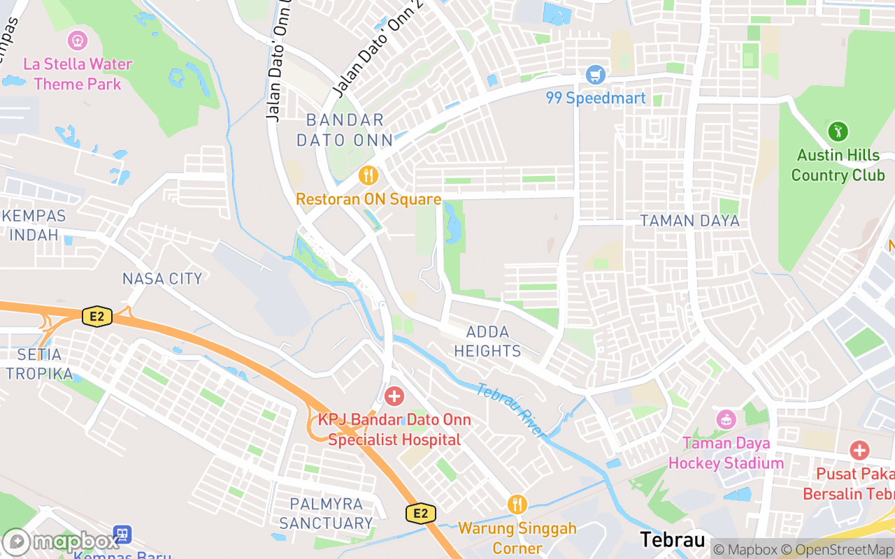 Map showing the location of Adda Heights Town Park