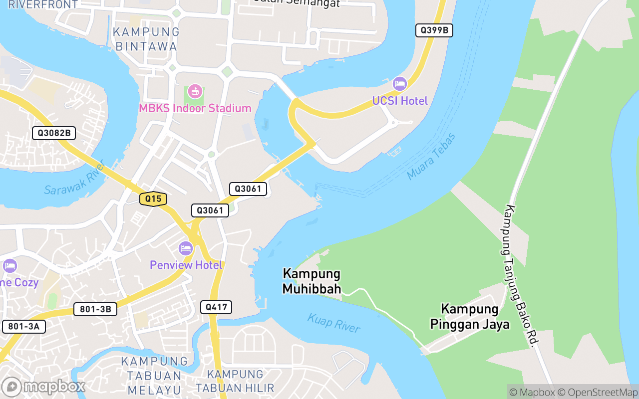 Map showing the location of Pending Express Boat Jetty