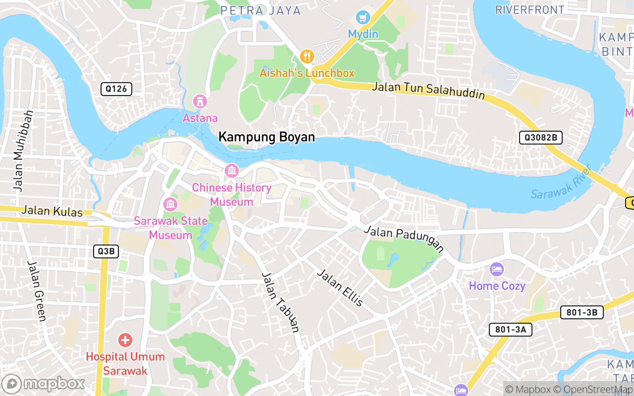 Map showing the location of Ang Ku Kueh Making - Mural Padungan