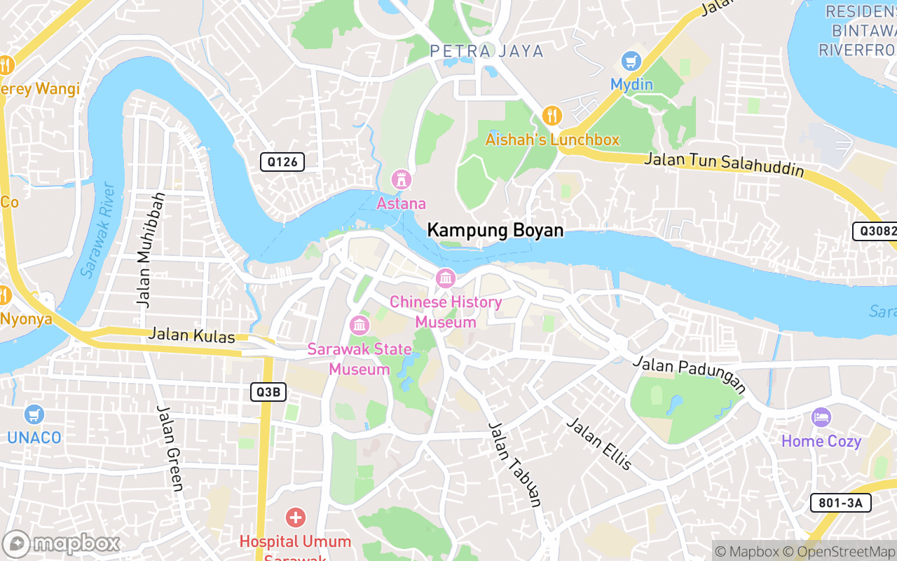 Map showing the location of Hornbill Fountain