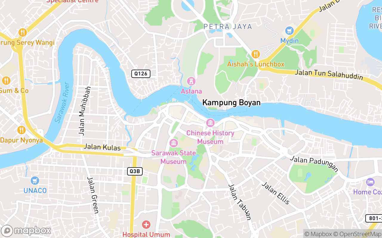 Map showing the location of Carpenter Street