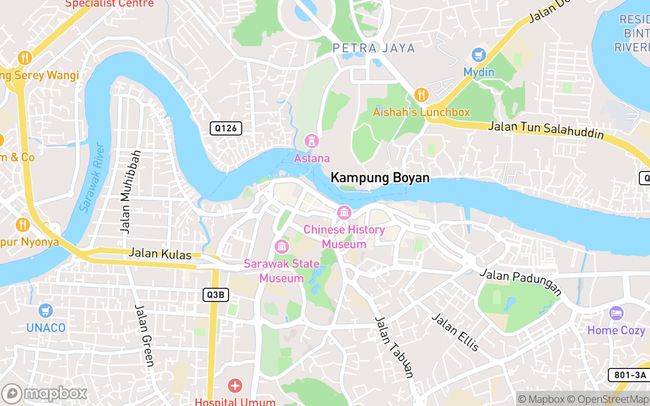 Map showing the location of Street Art Semangat Together