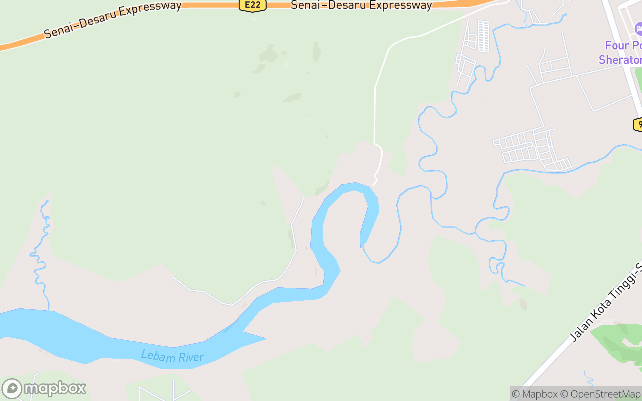 Map showing the location of JungleWalla Desaru Jetty