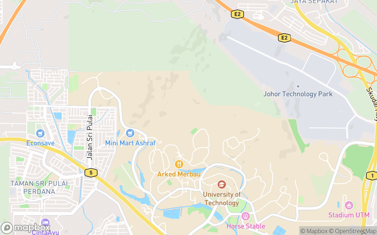 Map showing the location of Recreational Park JB