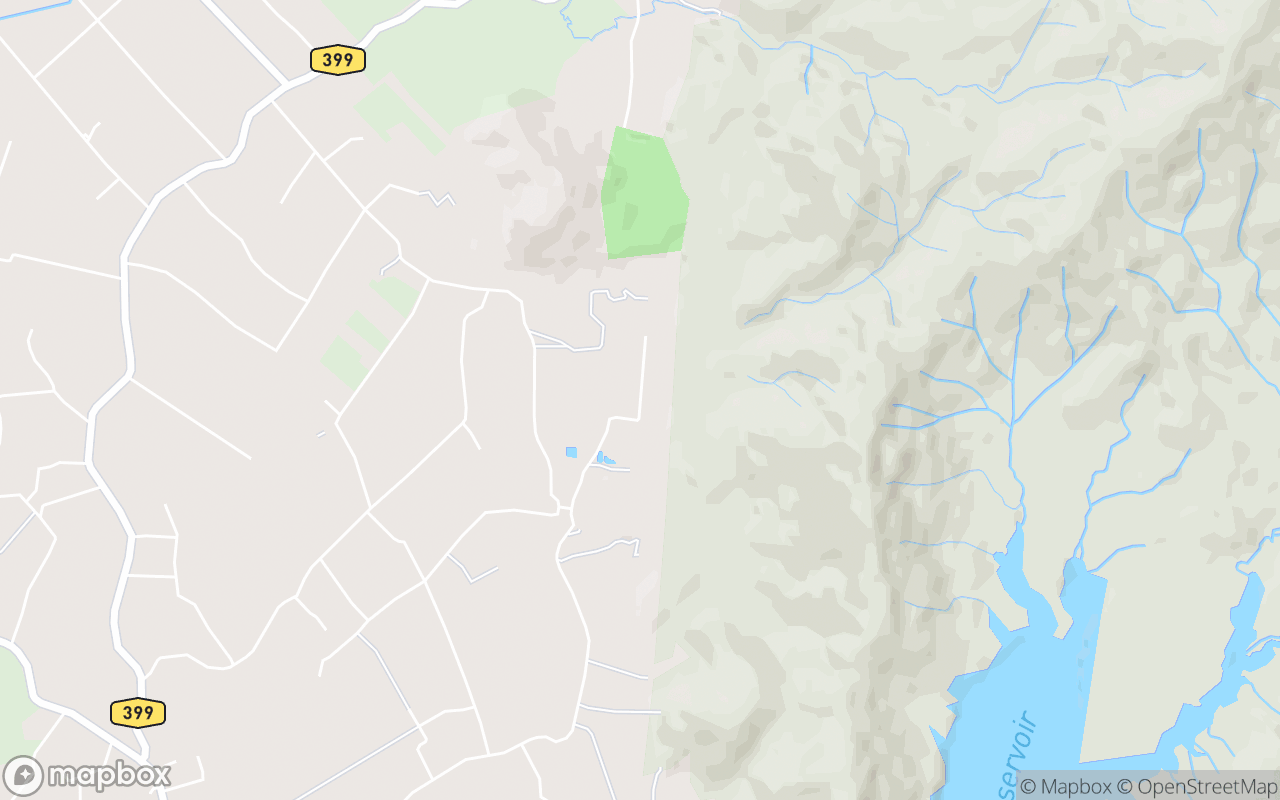 Map showing the location of Otternest Camp