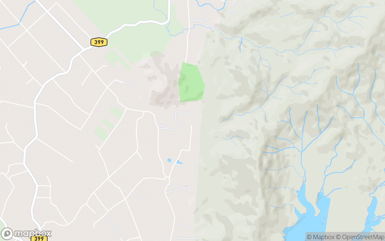 Map showing the location of El-Dhuha Campsite