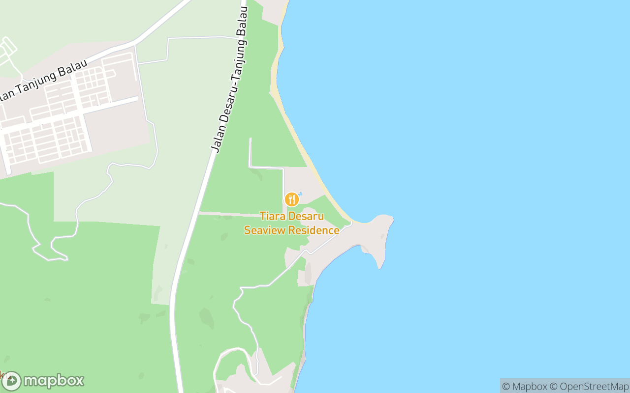 Map showing the location of Tiara Desaru Seaview Residence