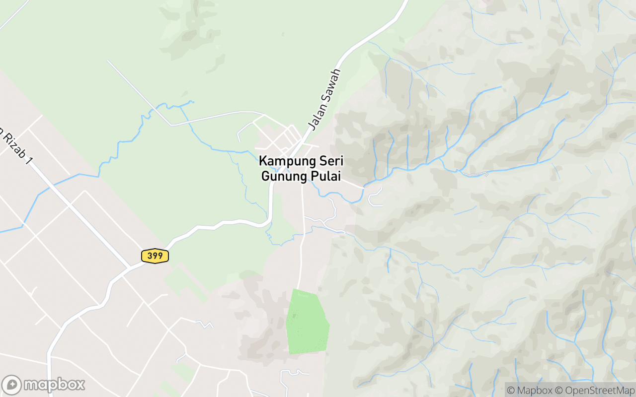 Map showing the location of Sekawan Campsite