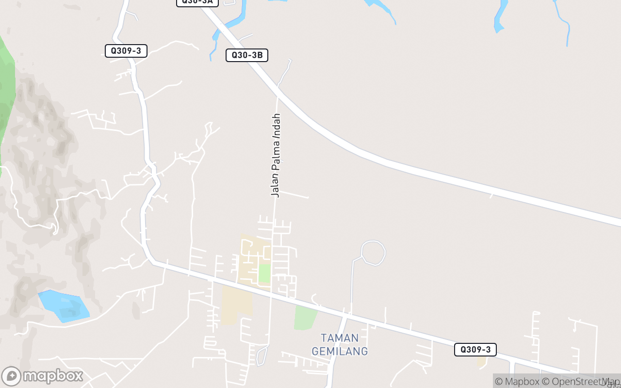 Map showing the location of Kuching Go Kart and Extreme Park
