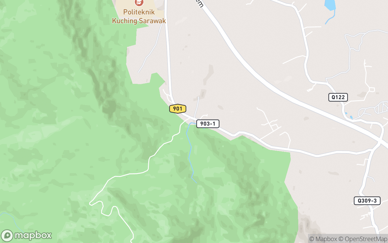 Map showing the location of Matang Family Park