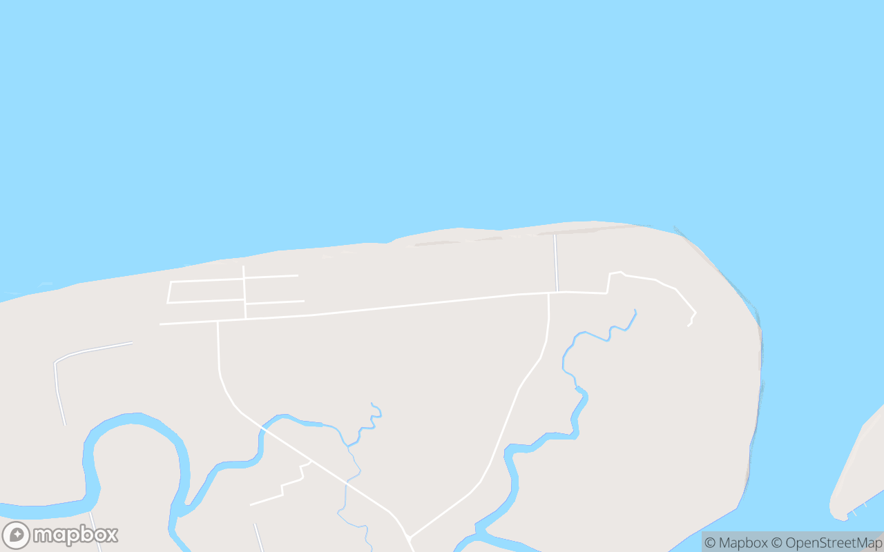 Map showing the location of Pantai Trombol