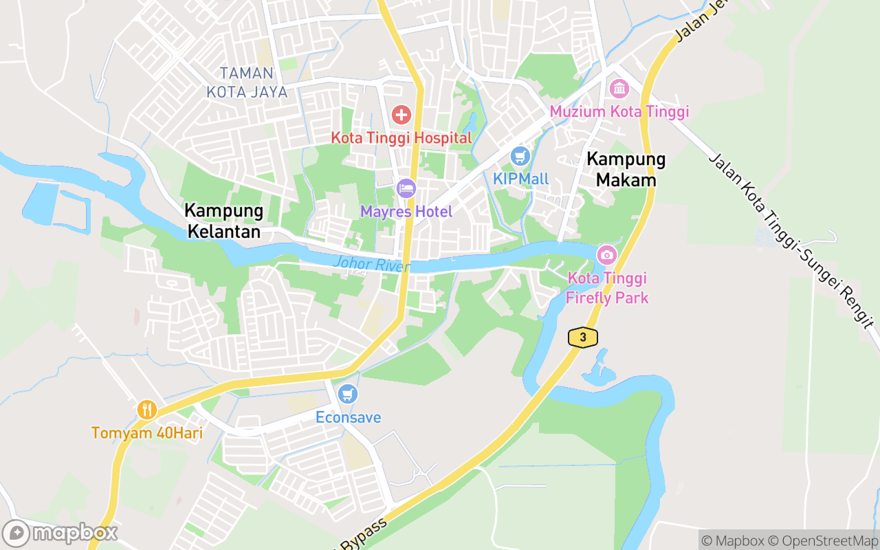 Map showing the location of Laman Kubu British 1939