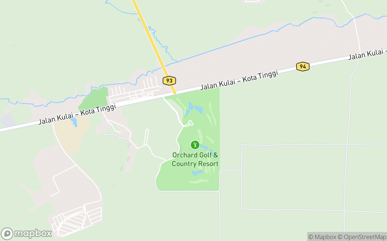 Map showing the location of Orchard Golf And Country Club