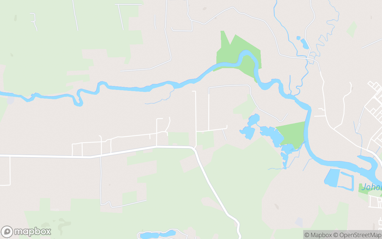 Map showing the location of Thekchen Choling Kota Tinggi Meditation Center