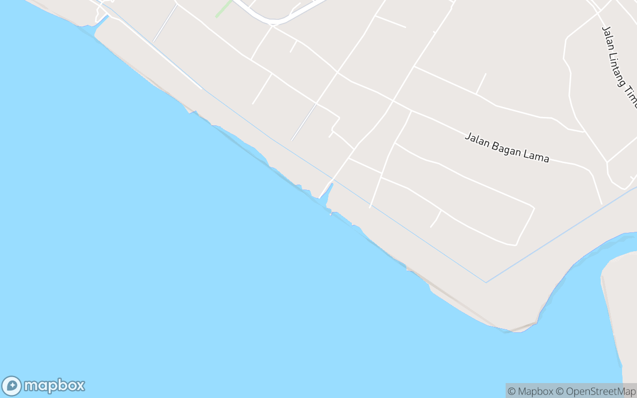 Map showing the location of Pantai Teluk Wawasan