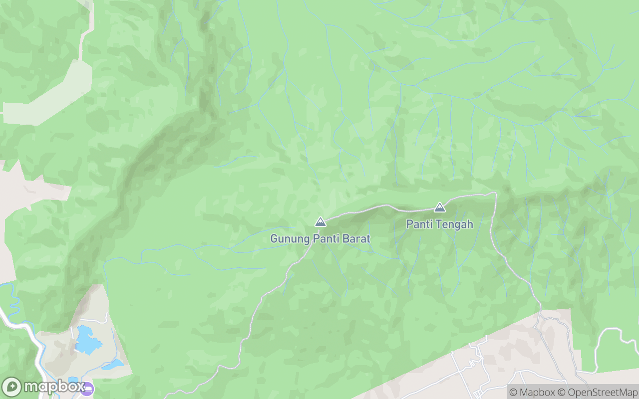 Map showing the location of Gunung Panti Recreational Forest