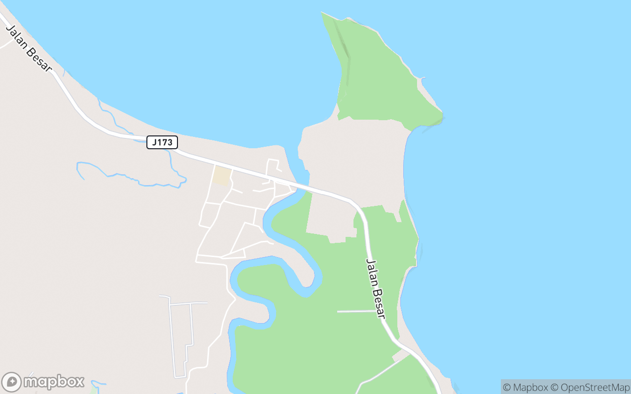 Map showing the location of Pusat Ternakan dan Penetasan Belangkas