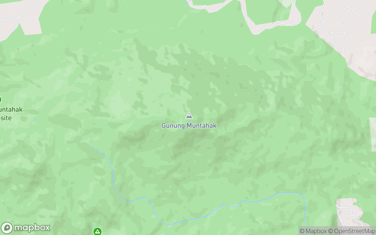 Map showing the location of Gunung Muntahak