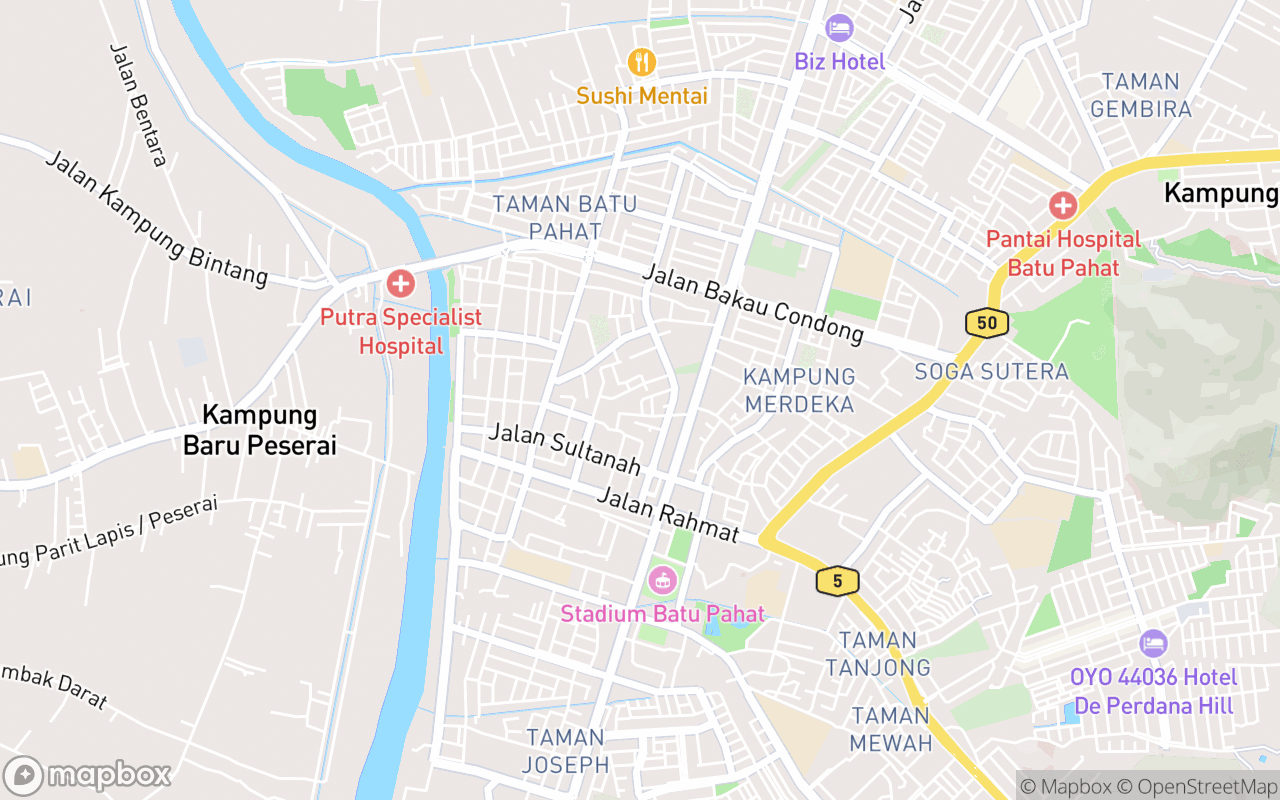 Map showing the location of DIY Playground