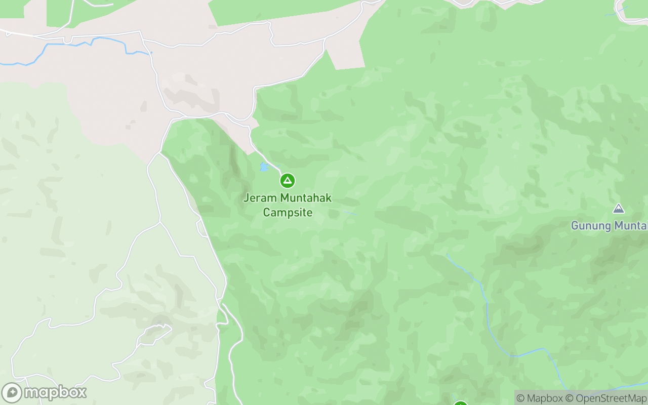 Map showing the location of Air Terjun Sungai Tengkil