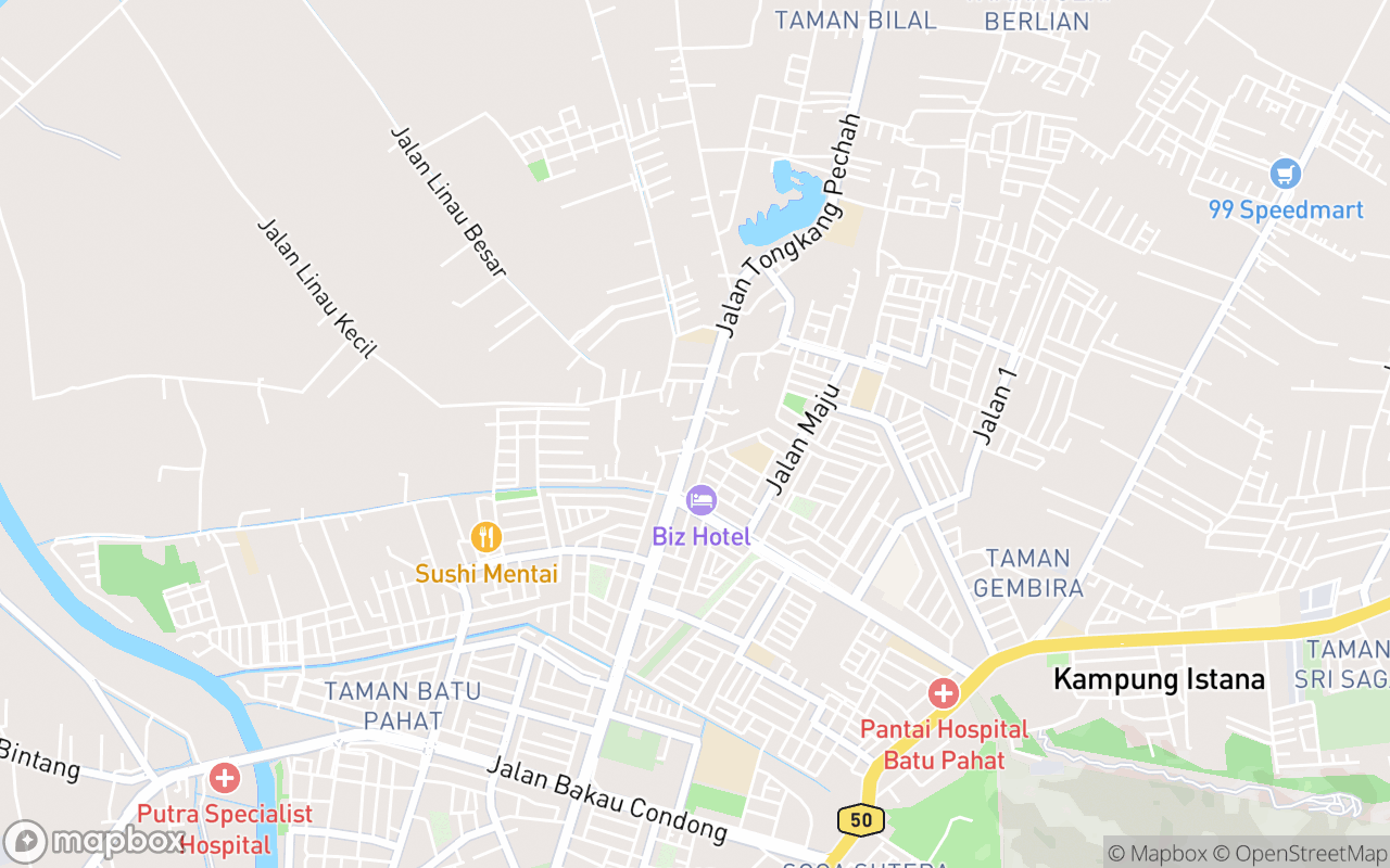 Map showing the location of Jian Nan Si Temple