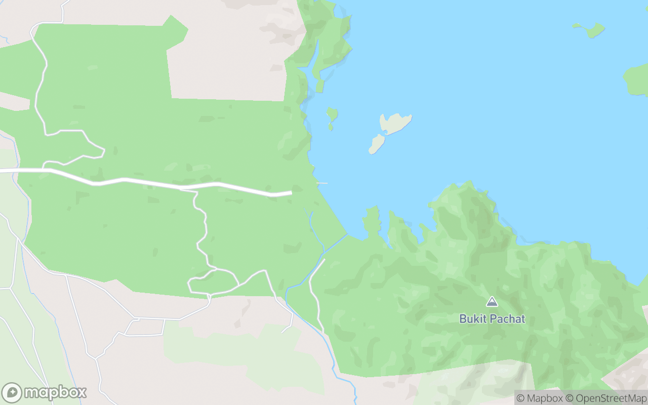 Map showing the location of Linggiu Dam
