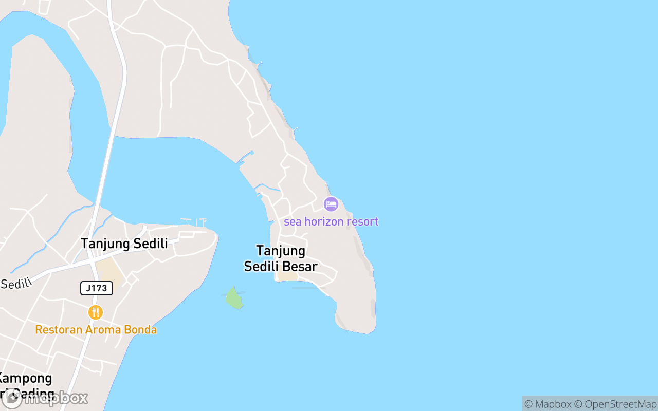 Map showing the location of Sea Horizon Resort