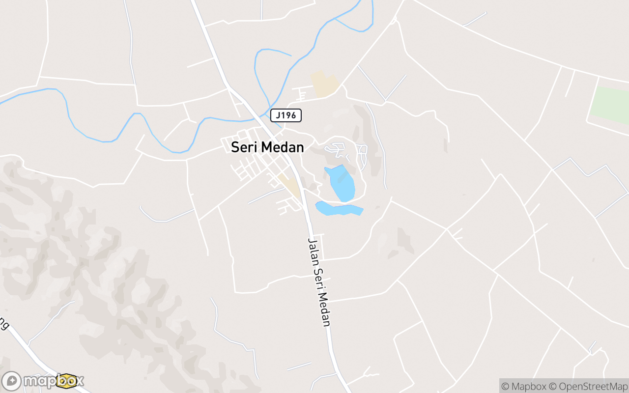 Map showing the location of Taman Botani Batu