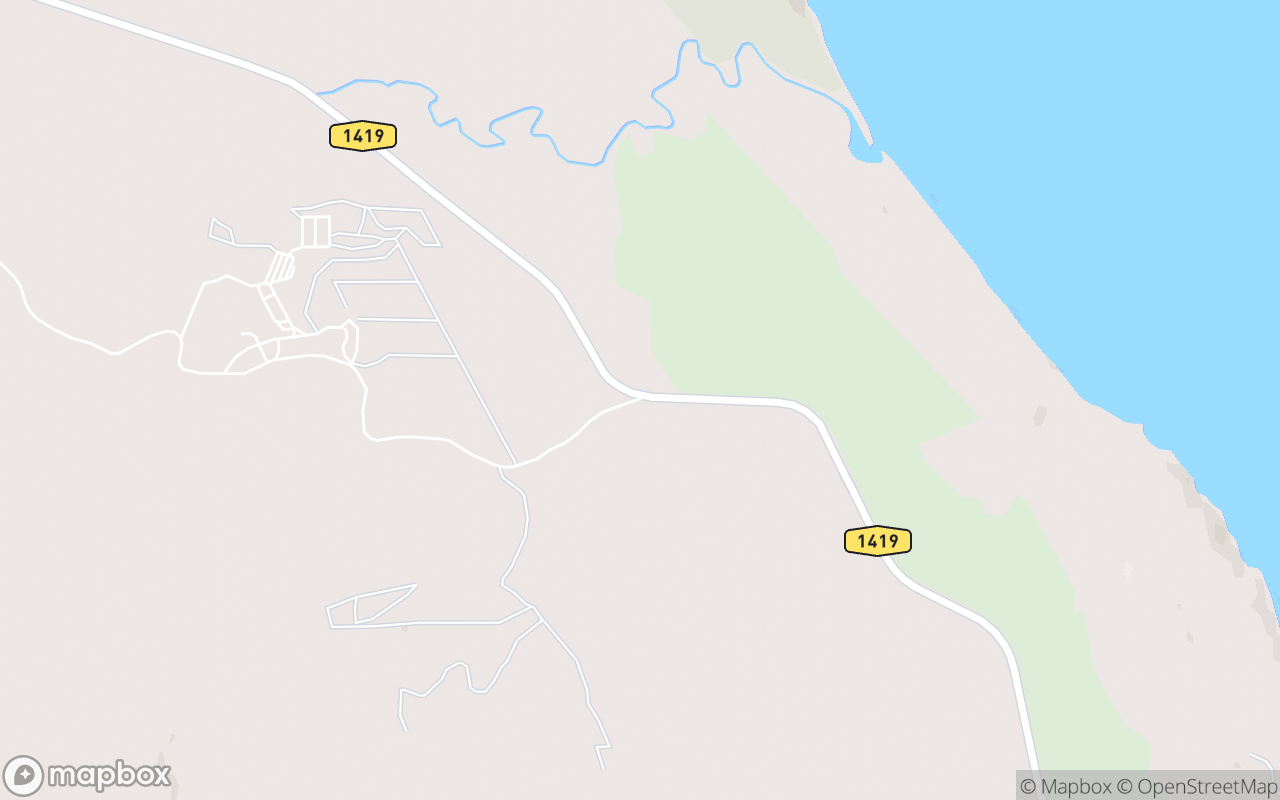 Map showing the location of Tiger Base Camp