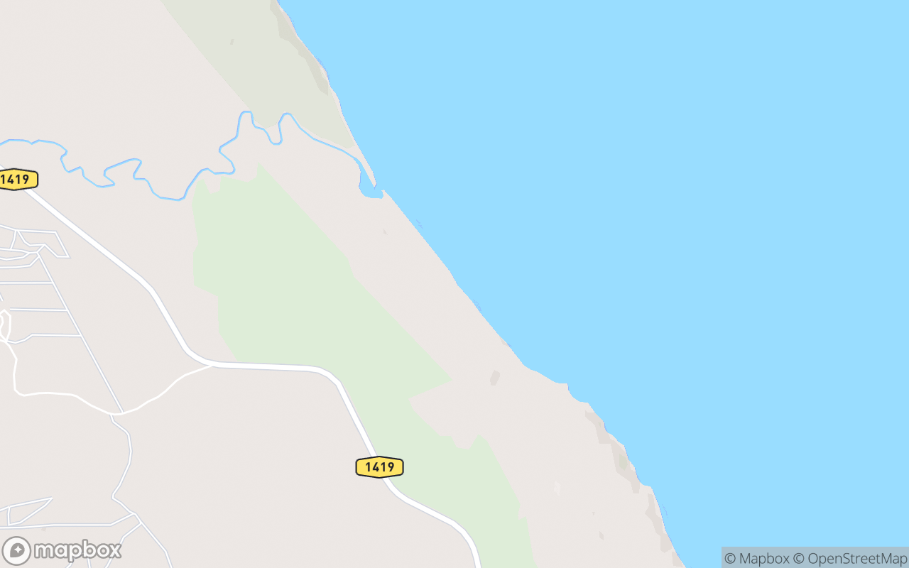 Map showing the location of Logok Campsite