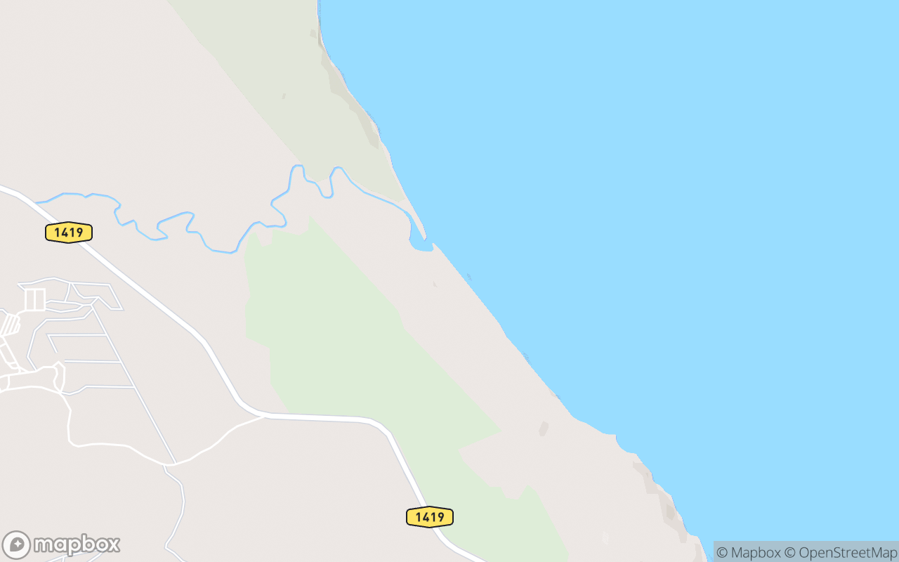 Map showing the location of Physis Beach Campsite