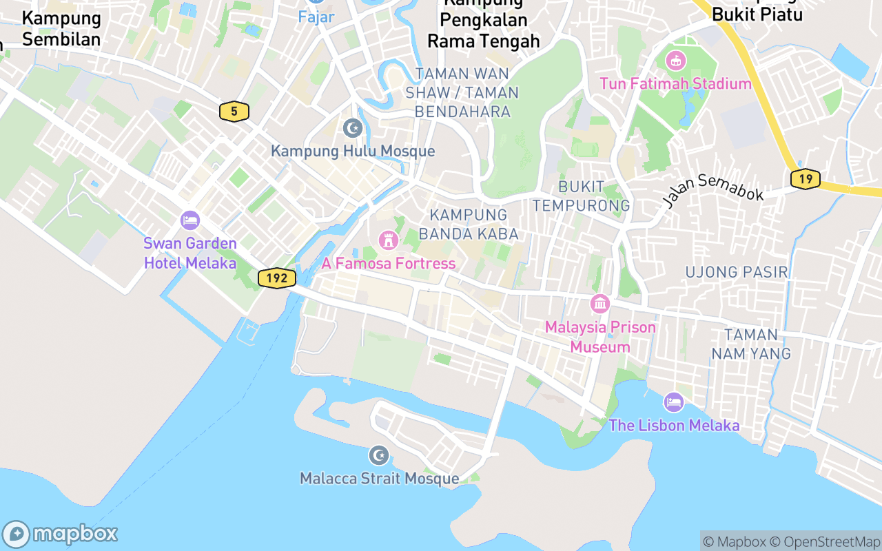 Map showing the location of Illusion 3D Art Museum Melaka