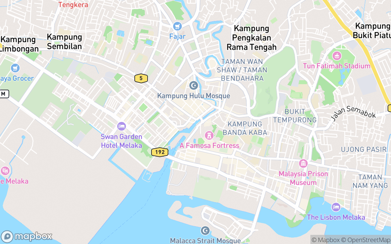 Map showing the location of The Mural on Heeren House