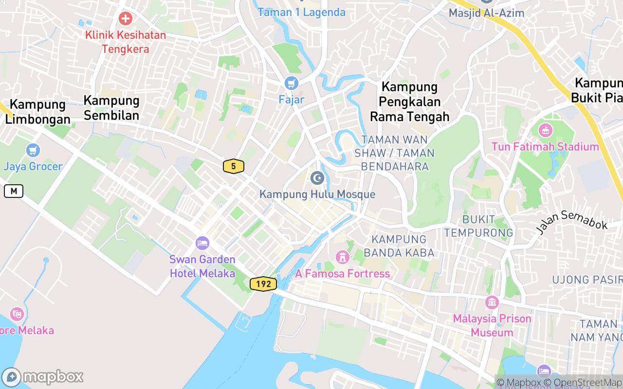 Map showing the location of Xiang Lin Si Temple