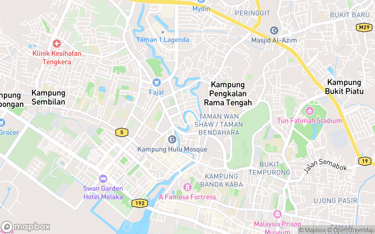 Map showing the location of The Shore Sky Tower