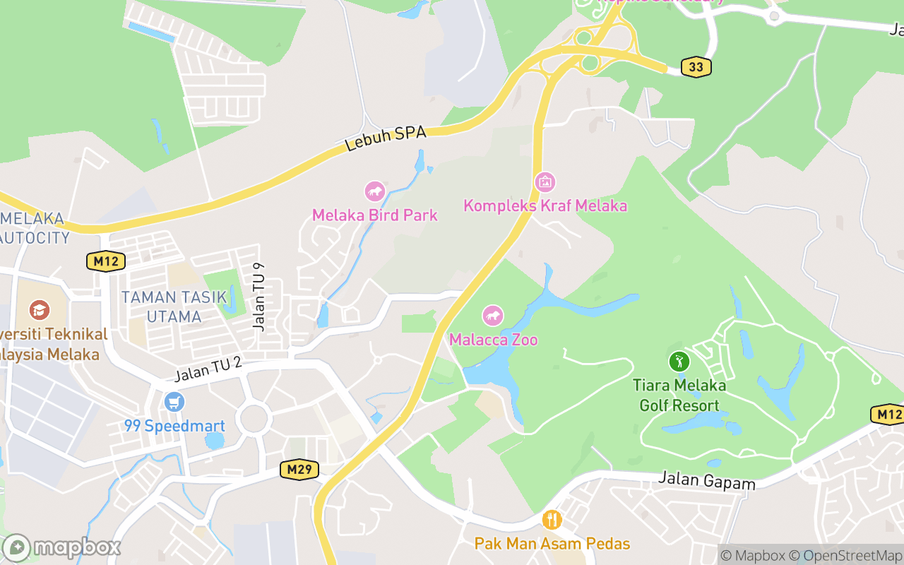 Map showing the location of Malacca Bee Gallery