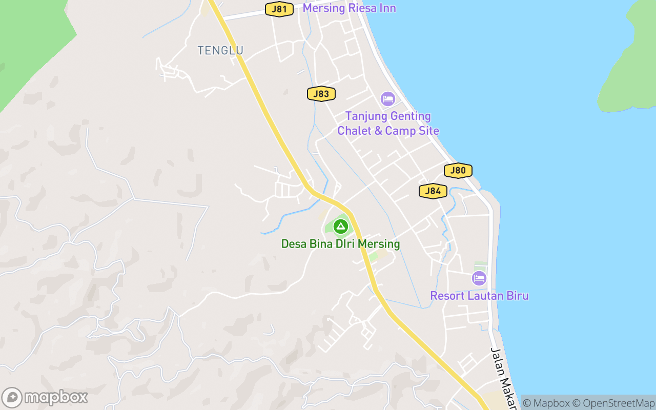 Map showing the location of Masjid Jamek Kampung Sawah Dato'
