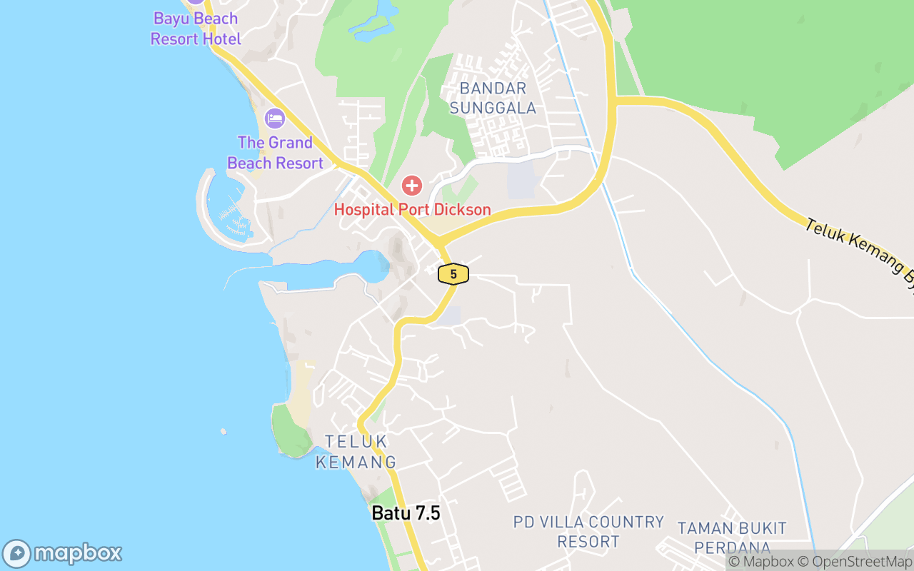 Map showing the location of Wan Loong Temple