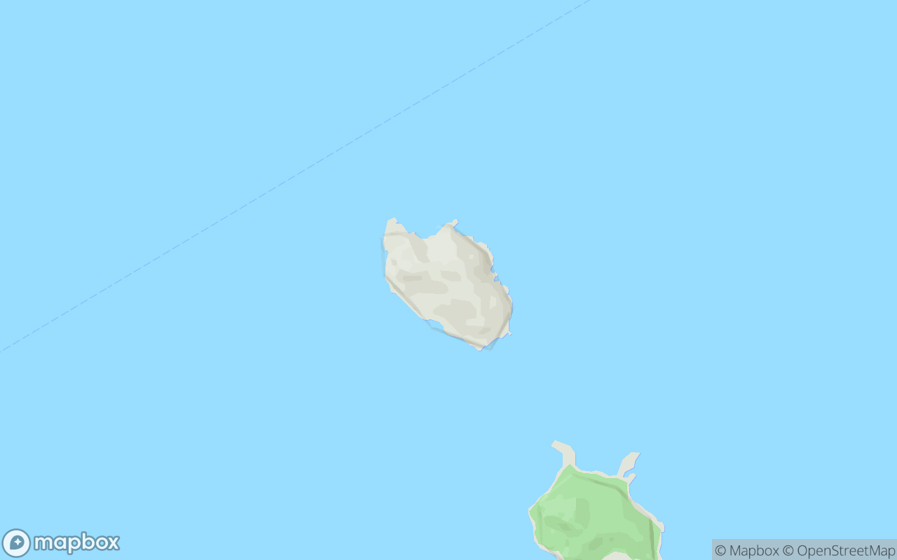 Map showing the location of Pulau Hujung